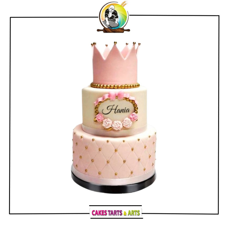 2 Tier Crown Cake For Her