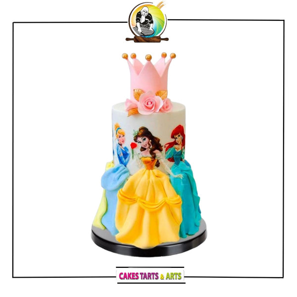 2 Tier Disney Princess Cake For Girls