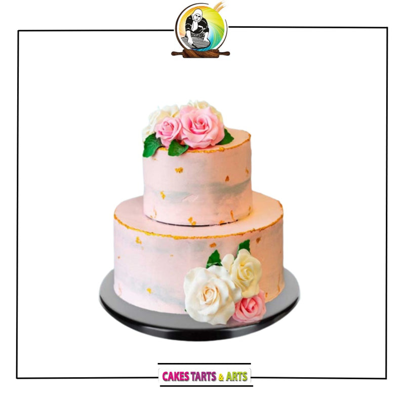 2 Tier Wedding Cake