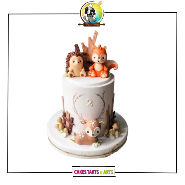 Cute Animal Themed Boys Cake