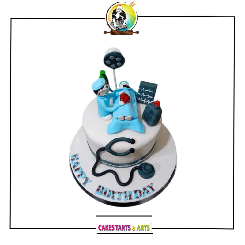 Doctor Themed Boys Cake