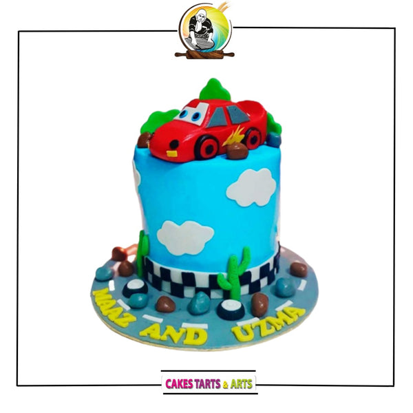 Cars Themed Cake For Boys