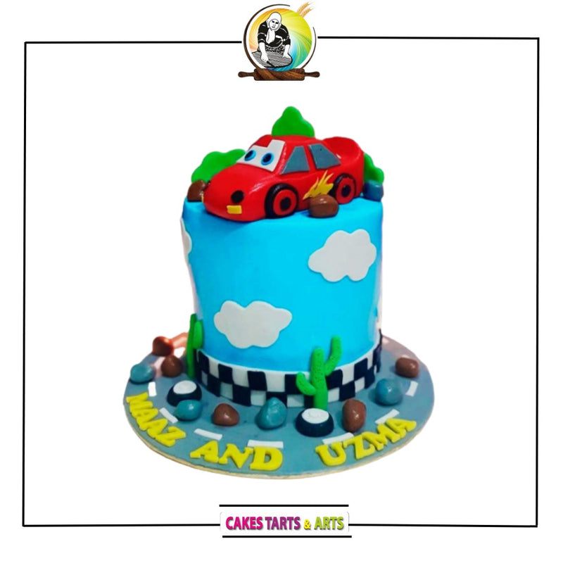Cars Themed Cake For Boys