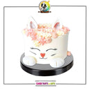 Cute White Kitty Girls Cake