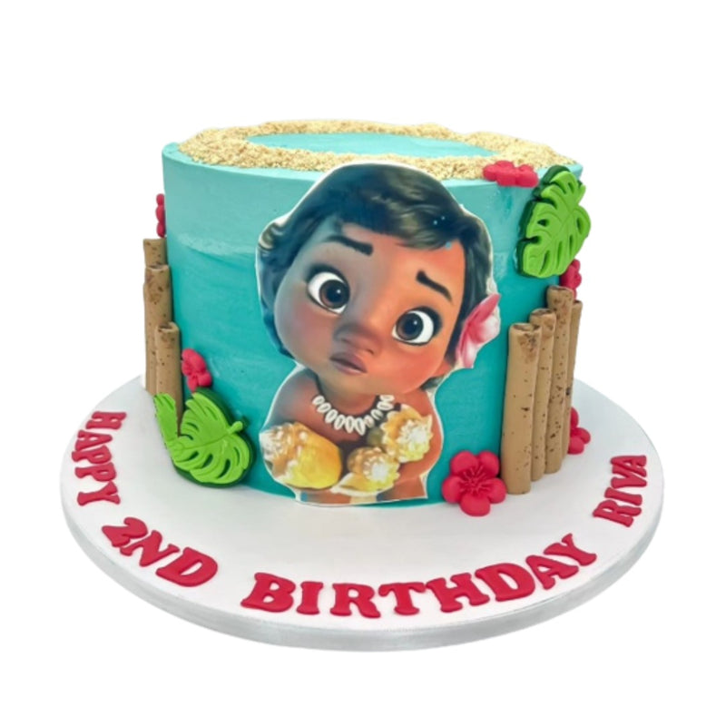 Disney Moana Cake For Girls