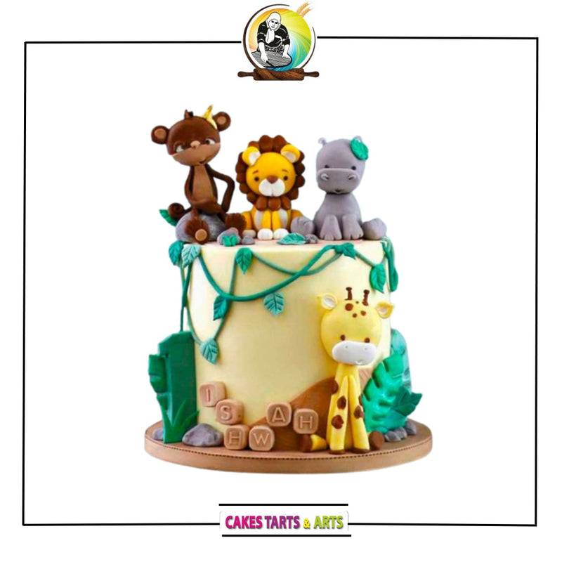 Jungle Theme Cake For Boys