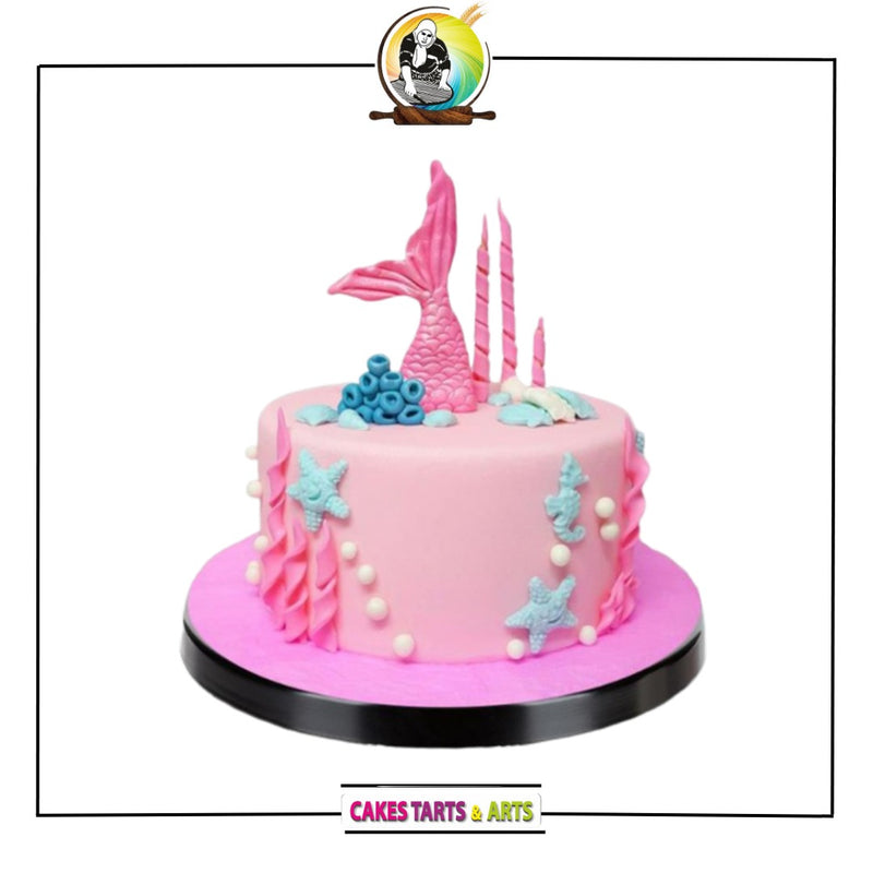 Pink Mermaid Cake For Girls