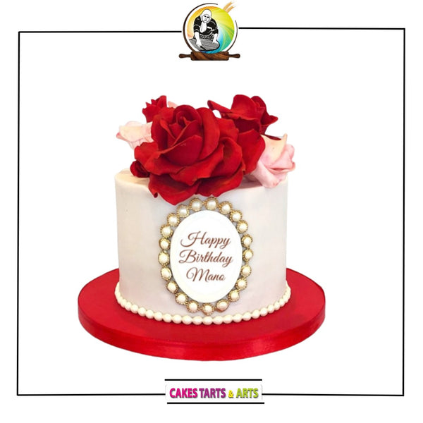 Red Rose Cake For Her