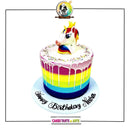 Multi Color Unicorn Cake