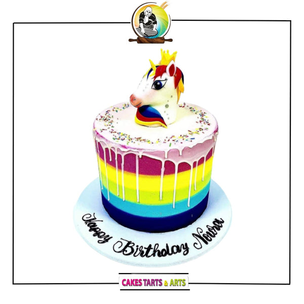 Multi Color Unicorn Cake