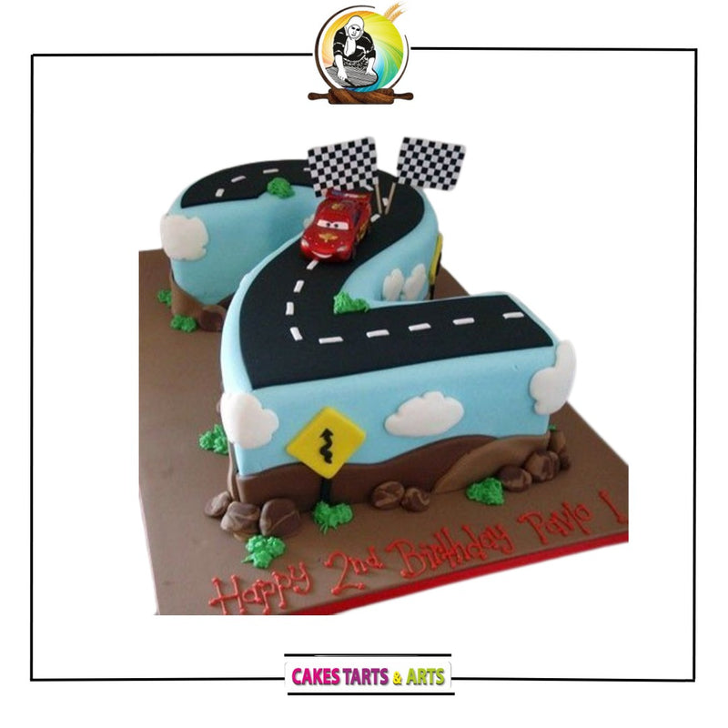 Age 2 Racetrack Cake