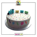 Baby Block Train Cake
