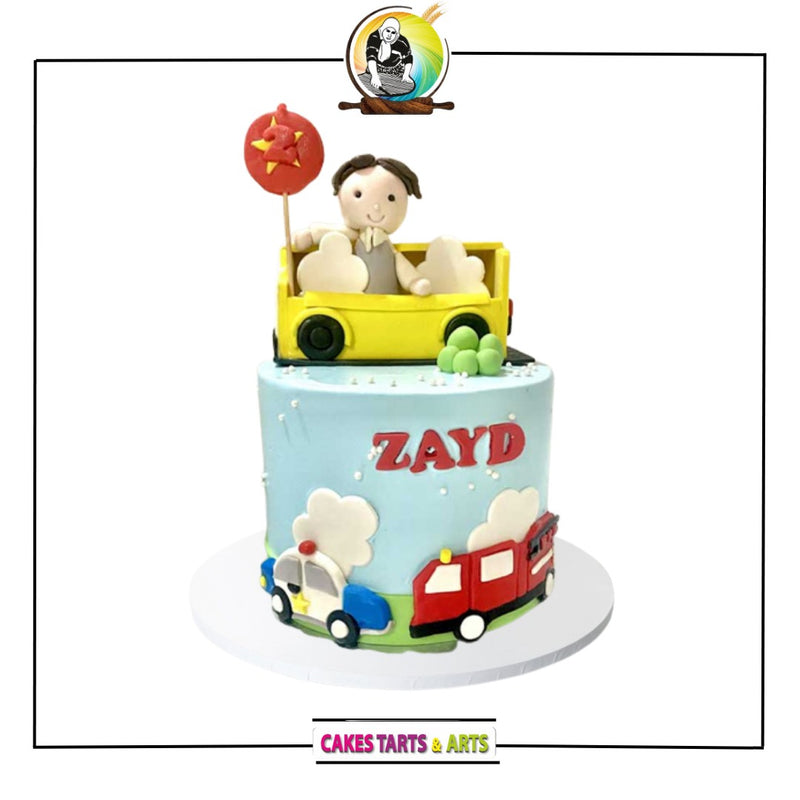 Baby In Car Cake