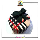 Black Bow Burberry Cake