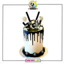 Black & White Drip Chocolate Classic Cake