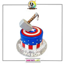 Captain America and Thor Stack Cake