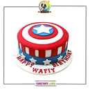 Captain America Shield Cake