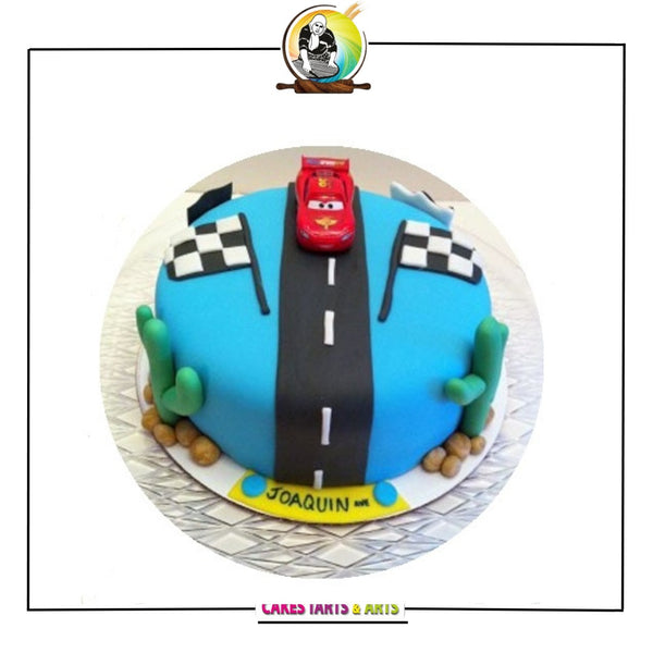 Cars Cartoon Cake