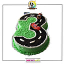 Cars On Racetrack Cake