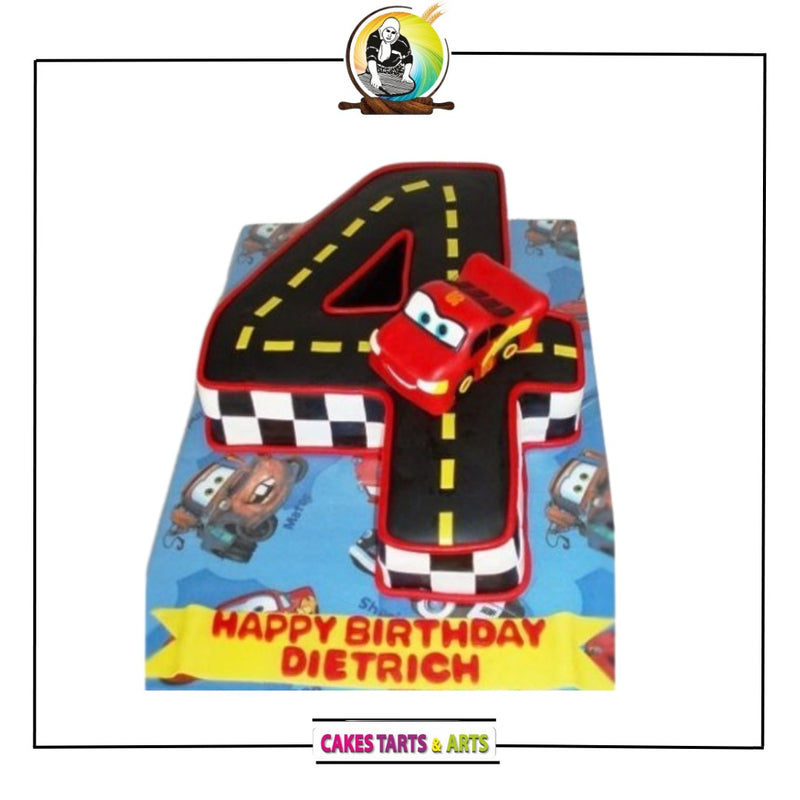 Cars Racetrack Age Cake