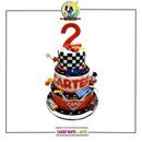 Cartoon Cars Step Cake