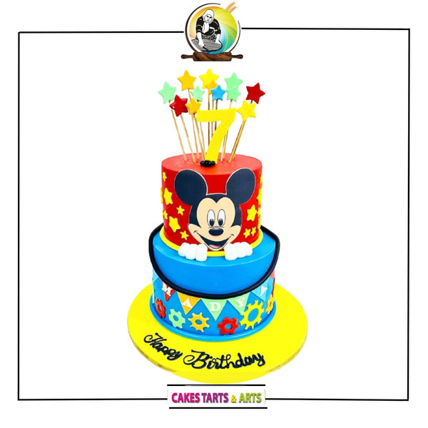 Colourful Micky Mouse Cake