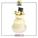 Congratulations In Gold Cake