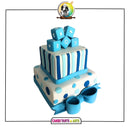 Cubes On Top Step Cake