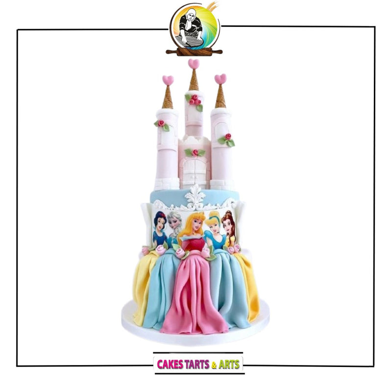Disney Princess Castle Cake 2