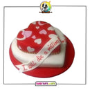Double Heart Stack Cake