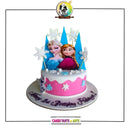 Elsa and Anna Cake
