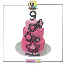 Girlie Cake With Flowers