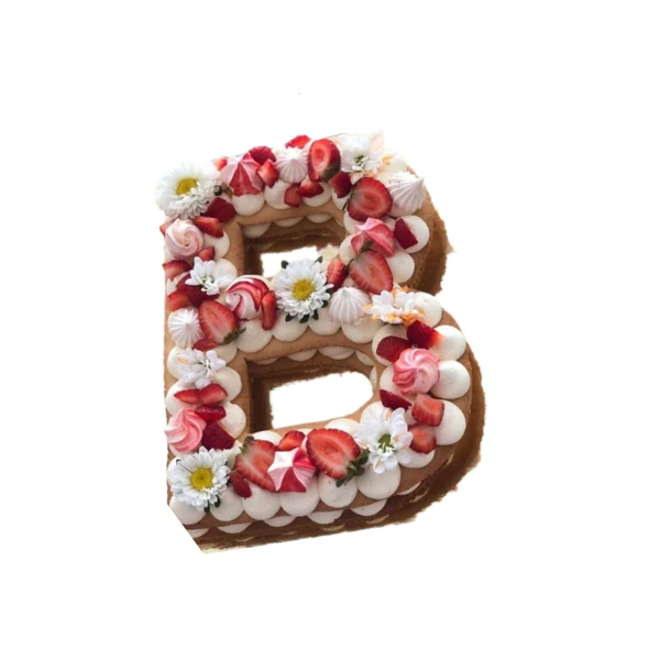 Letter B cake