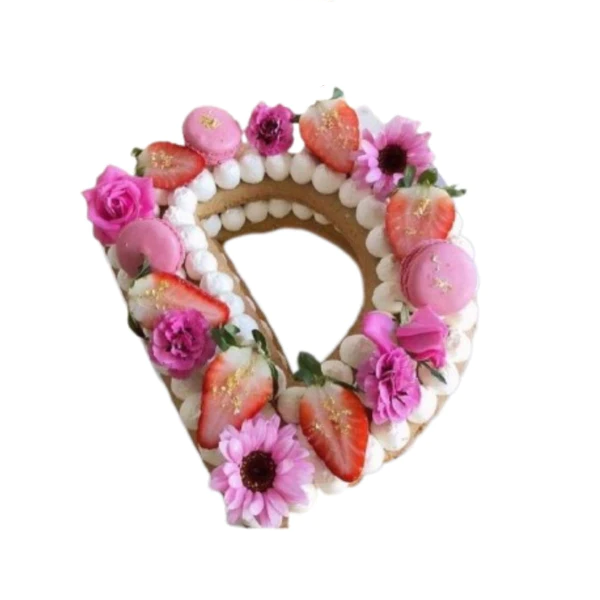Letter D Cake