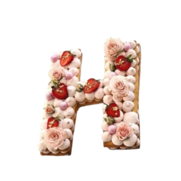 Letter H Cake