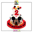 Mickey Mouse Cake with Stars