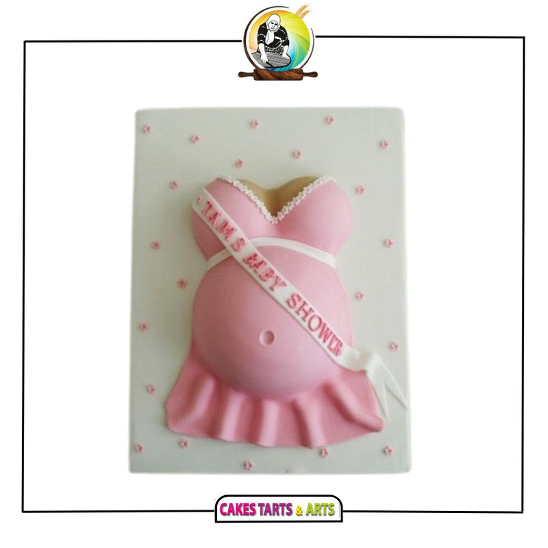 Baby sales bump cake