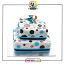 Polka Dot Letter Step cake