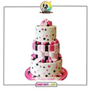 Polka Dot  pink Gift Cake