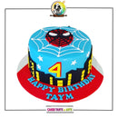 Spider Man Sky Blue Cake