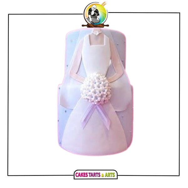 Tiered Gown Bridal Shower Cake