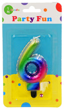 Birthday Age 6 Candle