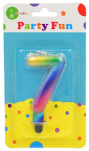 Birthday Age 7 Candle