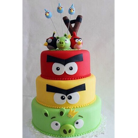 Angry Birds Tiered Cake