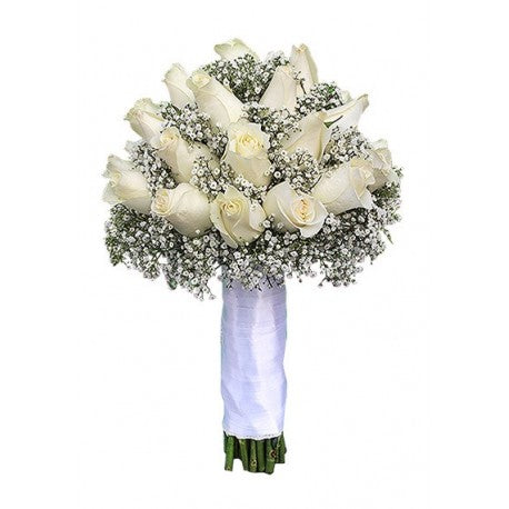Bridal White Hand Tied