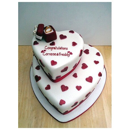 Congratulatory Ringbox Cake