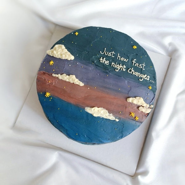 Night Sky Bento Cake