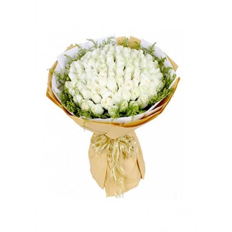 Majestic White Hand Bouquet