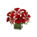 Rose and Lilly Cube Bouquet