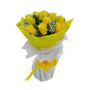 Yellow Shiny hand tied